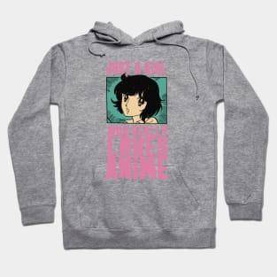 Just A Girl Who Really Loves Anime Otaku, Vintage Manga Fan Hoodie